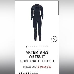 Matuse Artemis 4/3 wetsuit